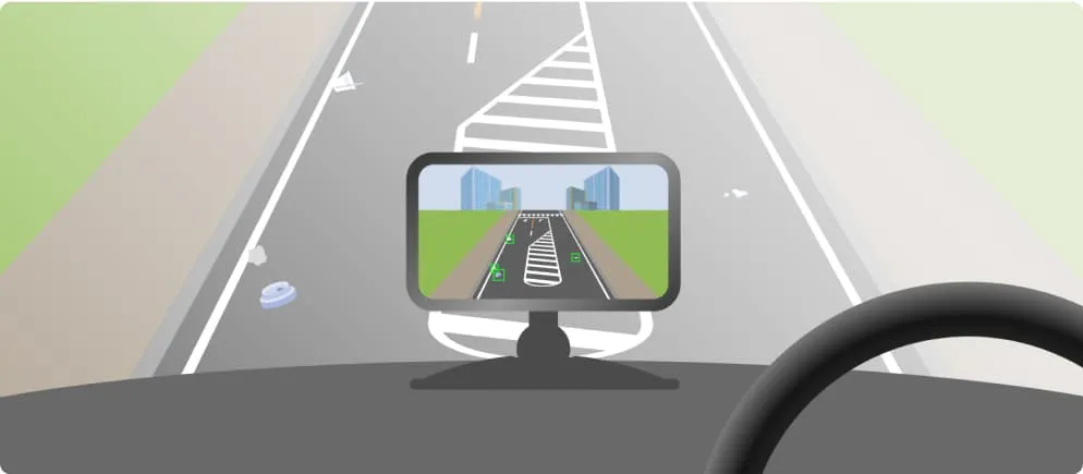 自動車版の調査のイラスト